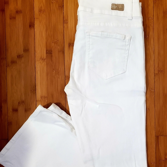 Paige white boot cut denim jeans - Picture 1 of 8